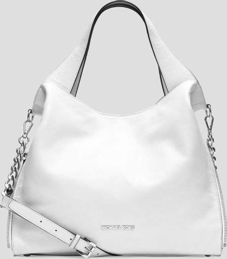 michael kors devon large optic white interior|Michael Kors devon.